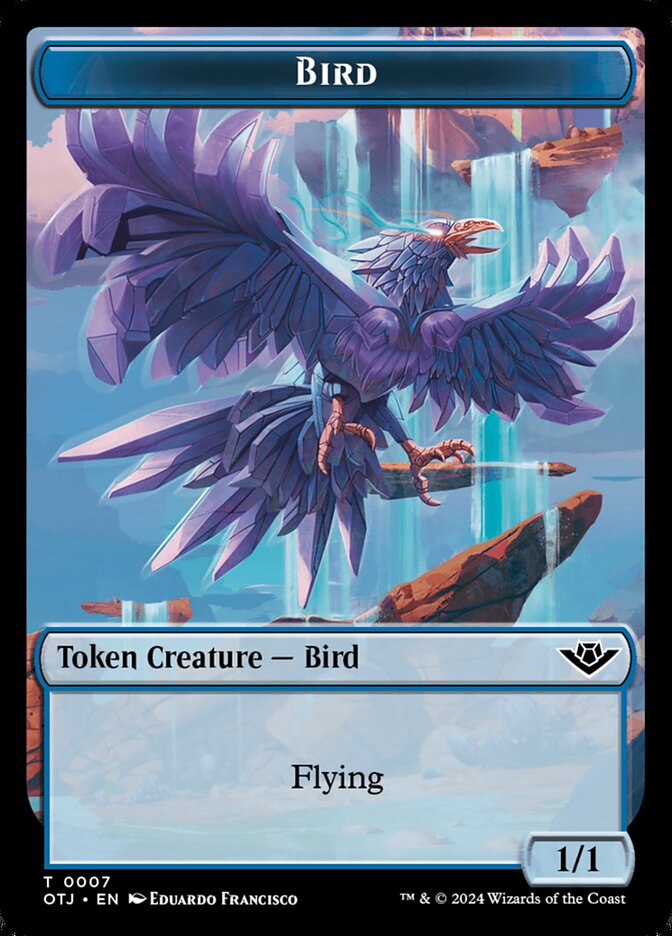 Mercenary Token [#0010]  // Bird Token [#0007] (OTJ-T)