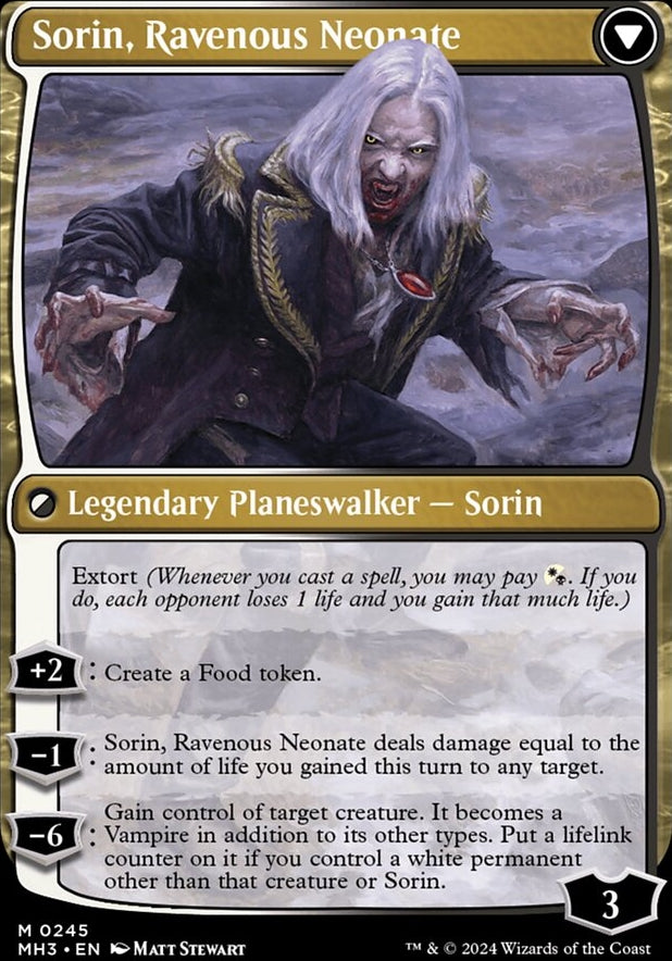 Sorin of House Markov // Sorin, Ravenous Neonate [#0245] (MH3-M)