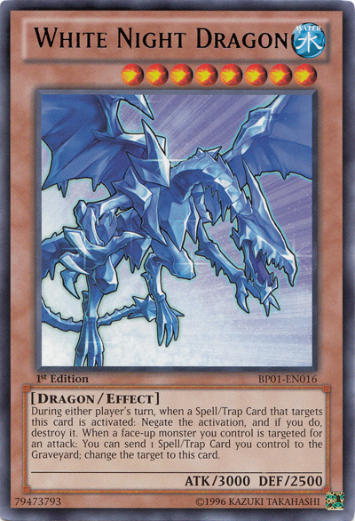 White Night Dragon (BP01-EN016) Rare - Near Mint 1st Edition