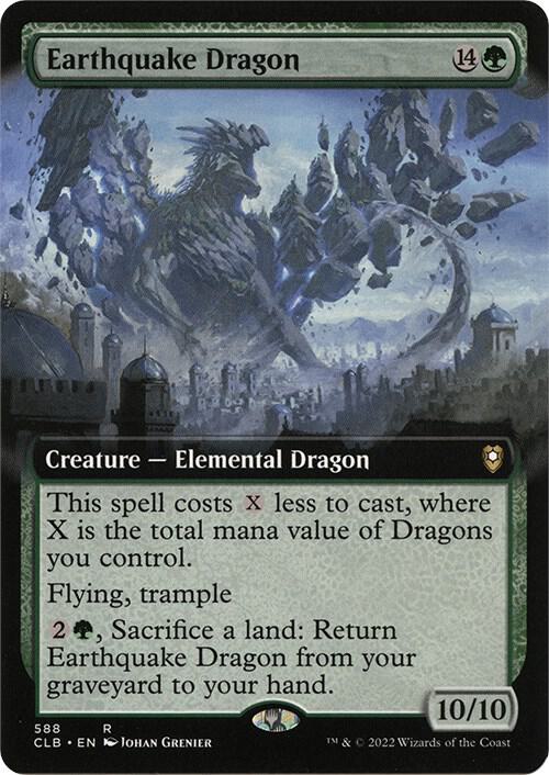 Earthquake Dragon [#588 Extended Art] (CLB-R-FOIL)