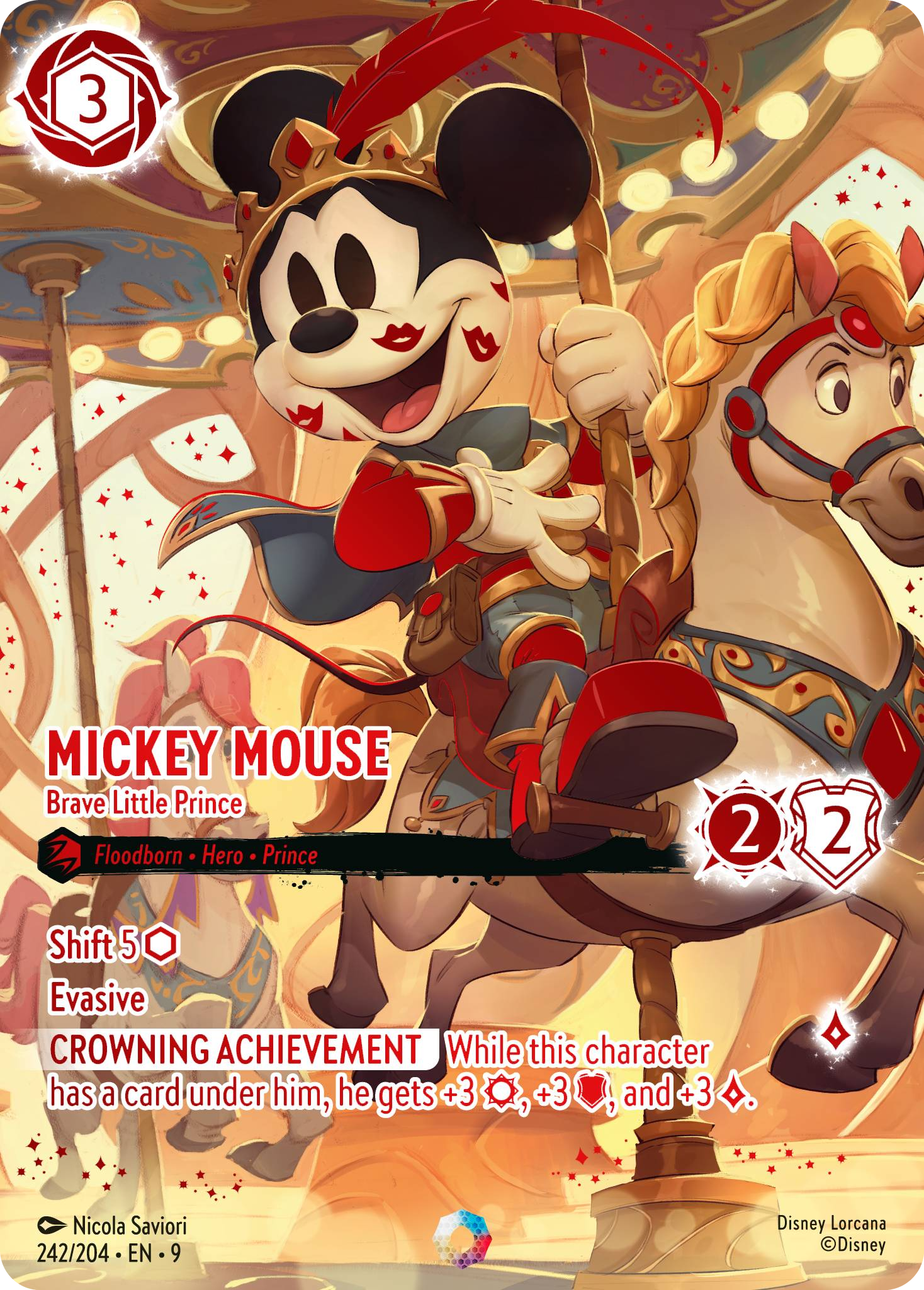 Mickey Mouse - Brave Little Prince (Fabled - 242/204)  Iconic