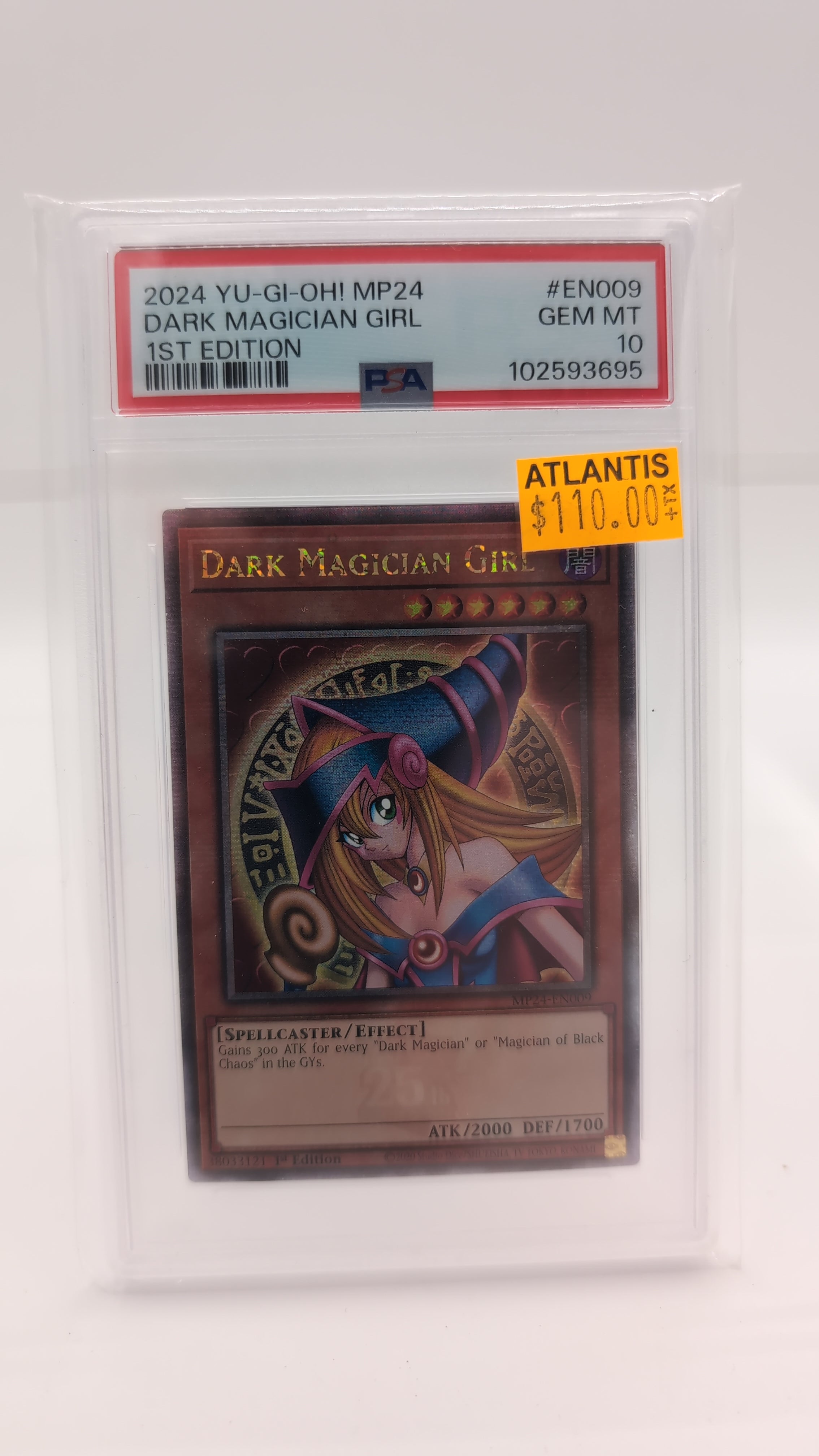 Dark Magician Girl (MP24-EN009) Quarter Century Secret Rare - Near Mint 1st Edition (Graded - PSA 10)