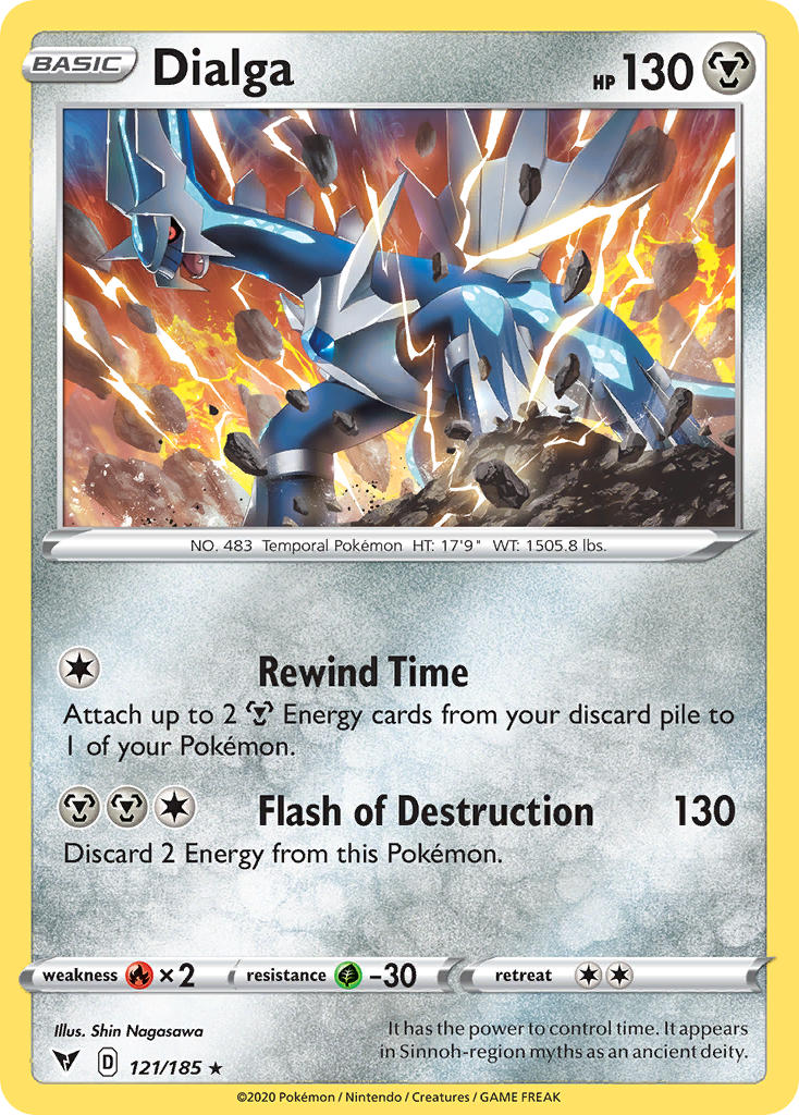 Dialga - 121/185 (SWSH04) Holo Rare - Near Mint Holofoil