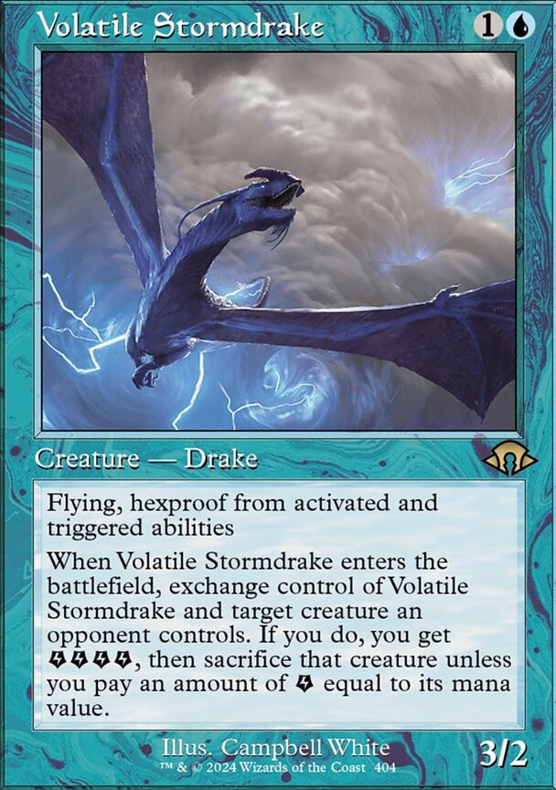 Volatile Stormdrake [#0404 Retro Frame] (MH3-R-FOIL)