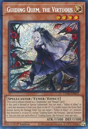 Guiding Quem, the Virtuous (CYAC-EN011) Secret Rare - Near Mint 1st Edition