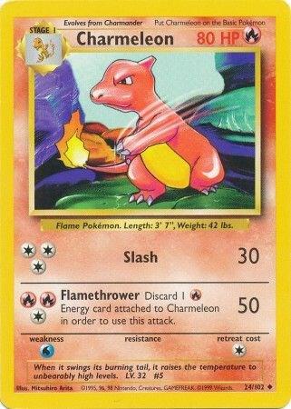 Charmeleon - 024/102 (BS) Uncommon - Light Play