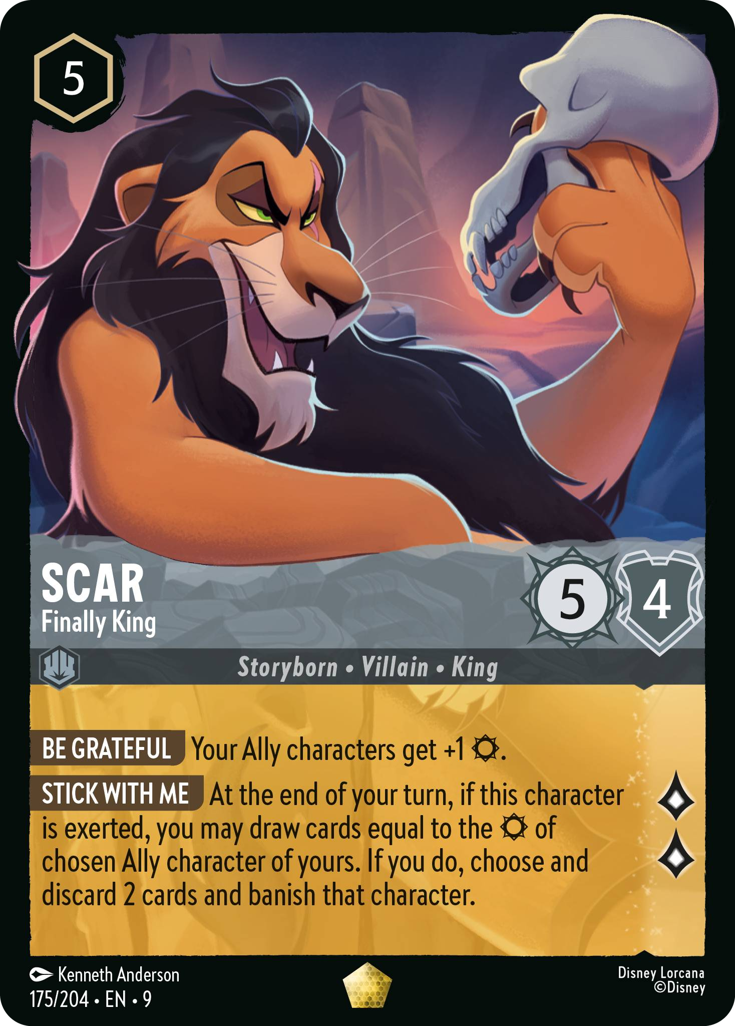 Scar - Finally King (Fabled - 175/204)  Legendary