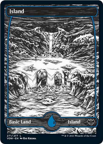 Island [#271 Full Art B&W] (VOW-C-FOIL)