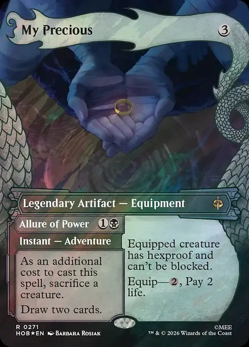 My Precious // Allure of Power [ #0271 Showcase Dragon Hoard Frame Surge Foil ] (HOB-R)