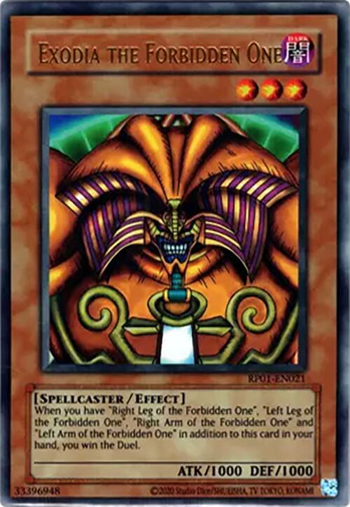 Exodia the Forbidden One (RP01-EN021)  - Ultra Rare - Near Mint Unlimited