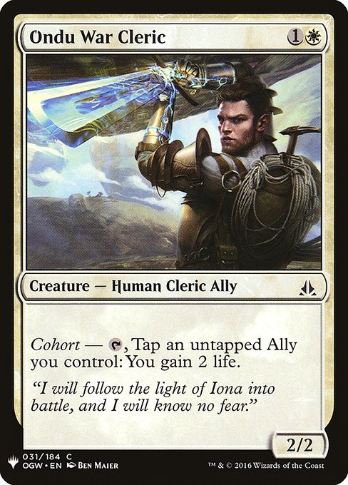 Ondu War Cleric [Mystery Booster #0188] (OGW-C)