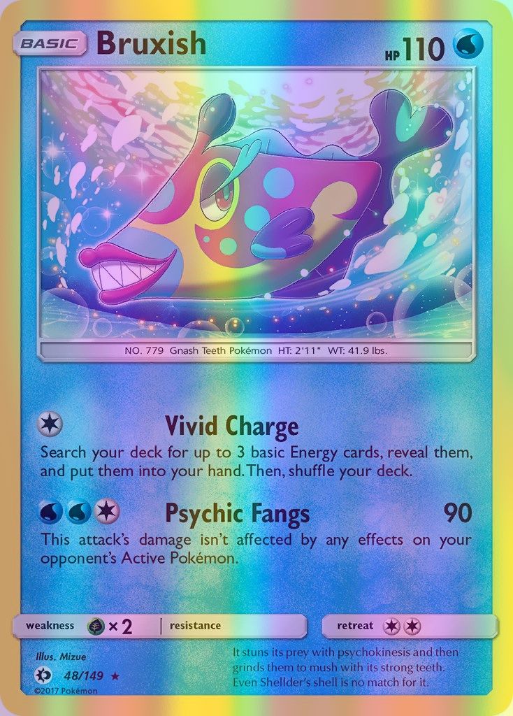 Bruxish - 048/149 (SM01) Rare - Near Mint Reverse Holofoil