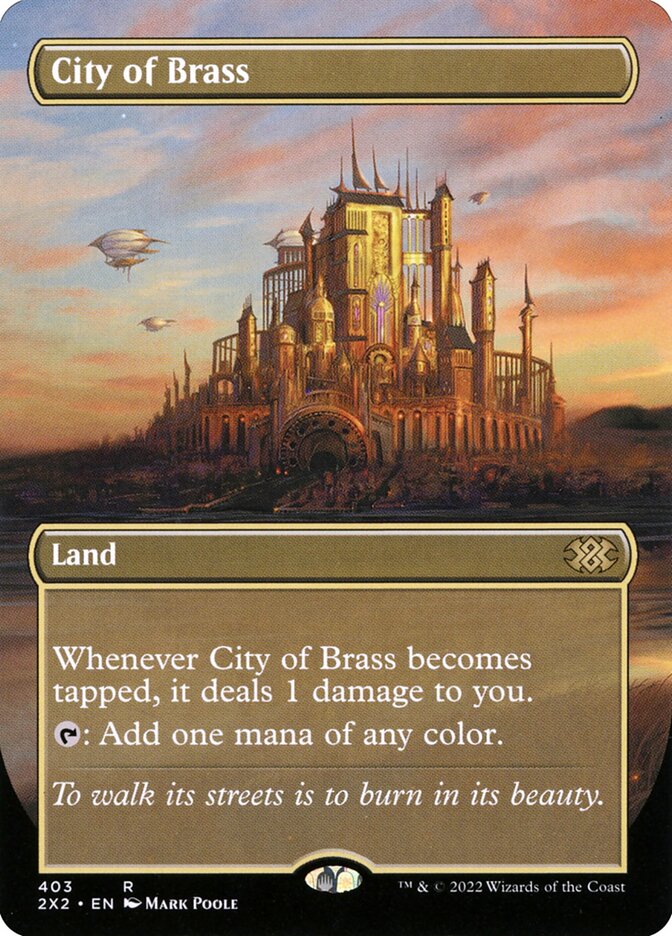 City of Brass [#403 Alternate-Art Borderless] (2X2-R-FOIL)