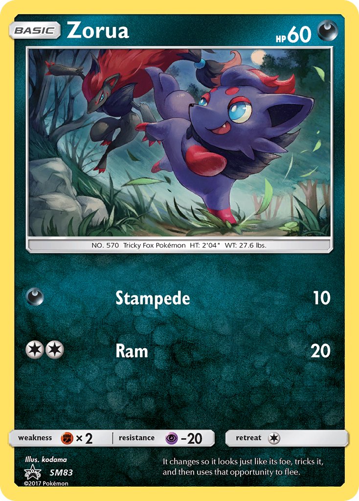 Zorua - SM83 (SM:PR) Promo - Near Mint Holofoil