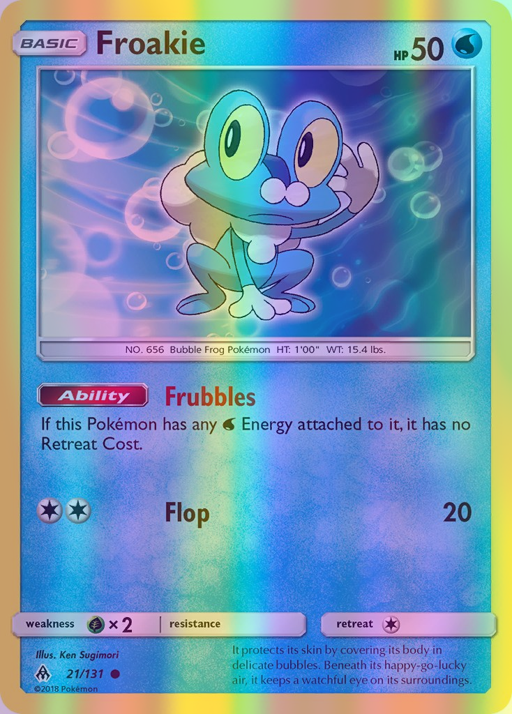 Froakie - 021/131 (FLI) Common - Near Mint Reverse Holofoil