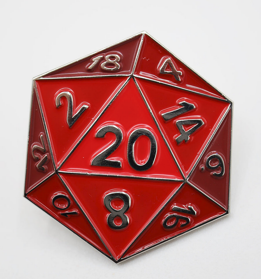 D20 Pin: Red