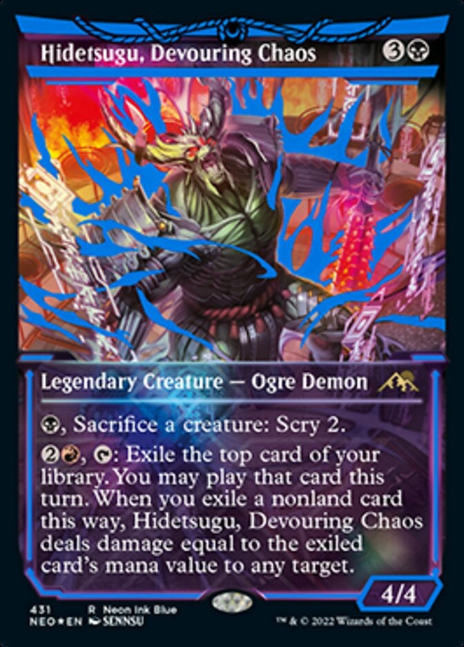 Hidetsugu, Devouring Chaos [ #431 Neon Ink Blue ](NEO-R)