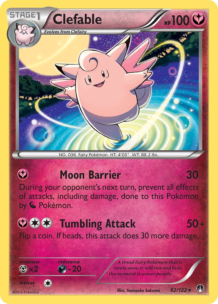 Clefable - 082/122 (BKP) Rare - Near Mint