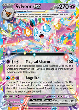 Sylveon ex - 086/191 (SSP) Double Rare - Near Mint Holofoil