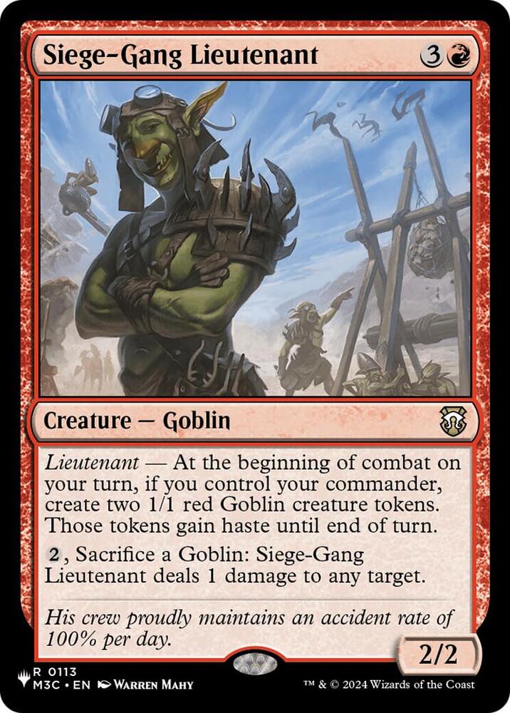 Siege-Gang Lieutenant [#0113] (M3C-R-LIST)