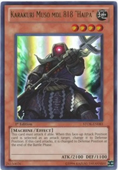 Karakuri Muso MDL 818 "Haipa" (STOR-EN083) Ultra Rare - Near Mint