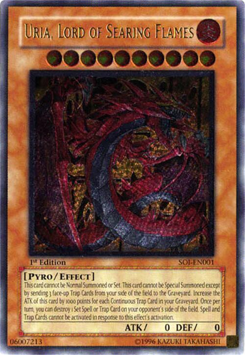 Uria, Lord of Searing Flames (SOI-EN001) Ultra Rare