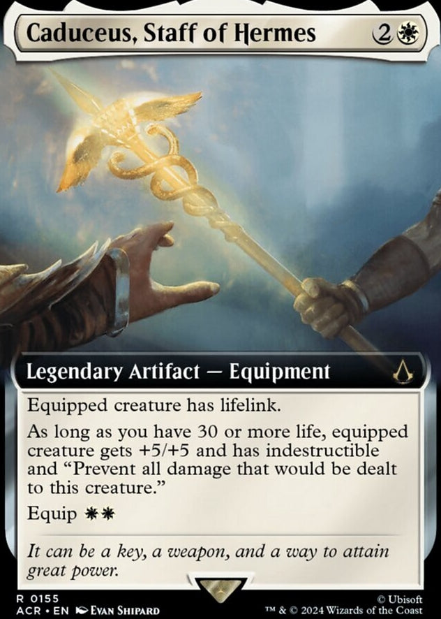 Caduceus, Staff of Hermes [#0155 Extended Art] (ACR-R)