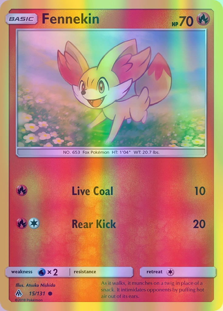 Fennekin - 015/131 (FLI) Common - Near Mint Reverse Holofoil