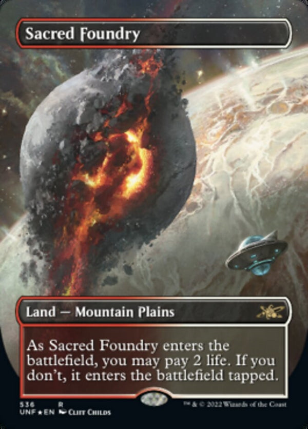 Sacred Foundry [#536 Galaxy Foil / Alternate Art Borderless] (UNF-R)