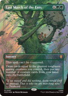 Last March of the Ents [ #0067 Borderless Surge Foil ] (HOC-M)