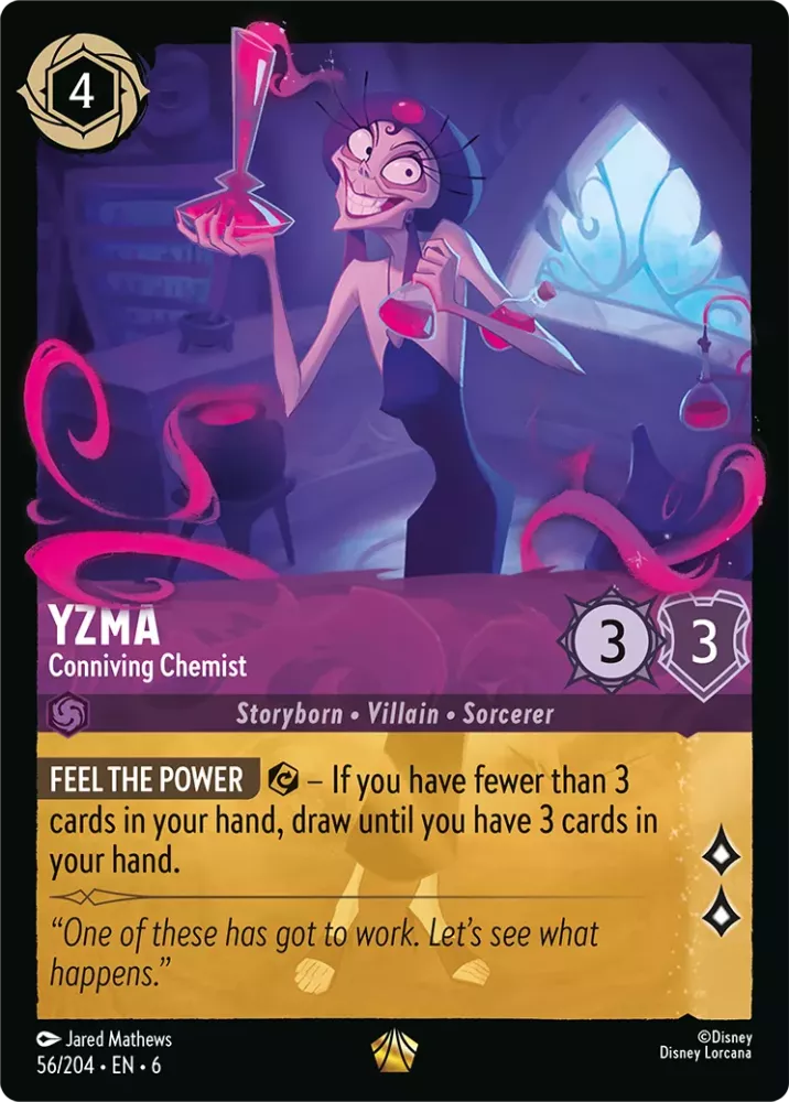 Yzma - Conniving Chemist (Azurite Sea 056/204) Legendary - Near Mint