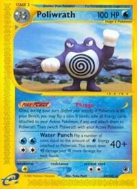 Poliwrath - 024/165 (EX) Holo Rare Heavy Played Holofoil