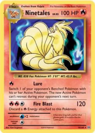 Ninetales (15/108) Light Play