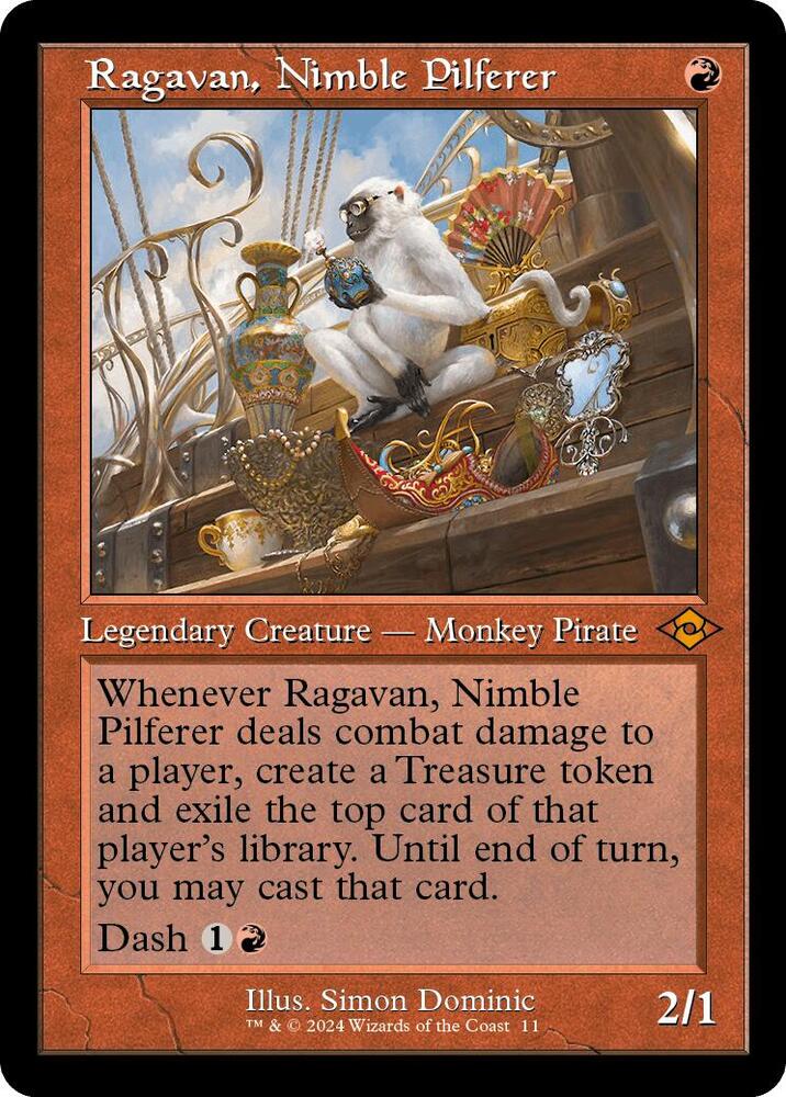 Ragavan, Nimble Pilferer [#011 Retro Frame] (MH2-M-FOIL)