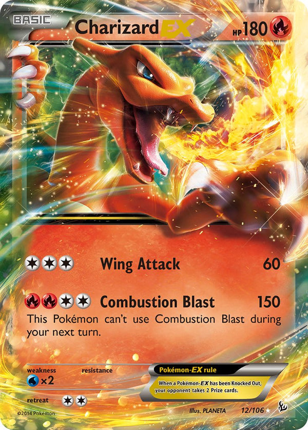 Charizard EX - 012/106 (FLF) Ultra Rare - Near Mint Holofoil