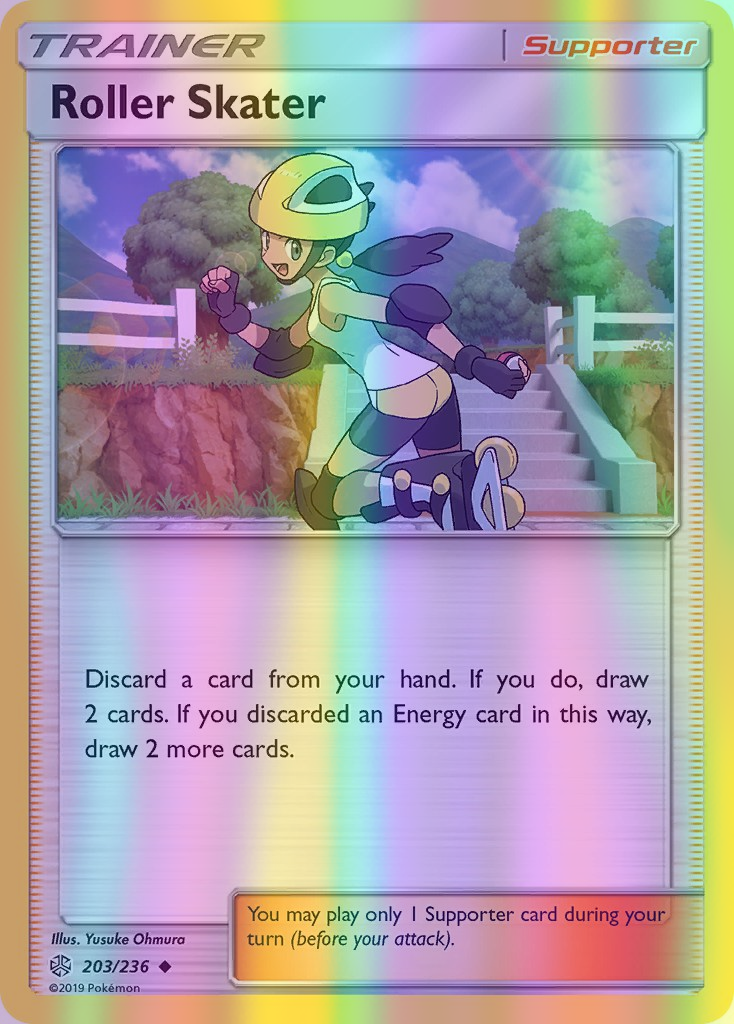 Roller Skater - 203/236 (CEC) Uncommon - Near Mint Reverse Holofoil