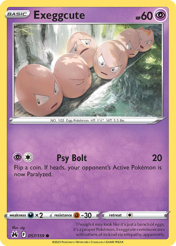 Exeggcute - 057/159 (CRZ) Common -  Near Mint