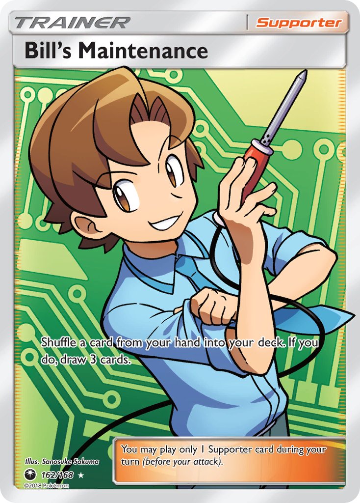 Bill's Maintenance (Full Art) - 162/168 (CES) Ultra Rare - Near Mint Holofoil