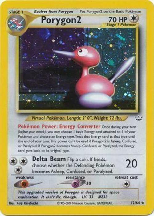 Porygon2 -012/064 (N3) Holo Rare - Damaged