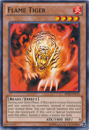 Flame Tiger (Mosaic Rare) (BP02-EN113) Mosaic Rare - Near Mint Unlimited