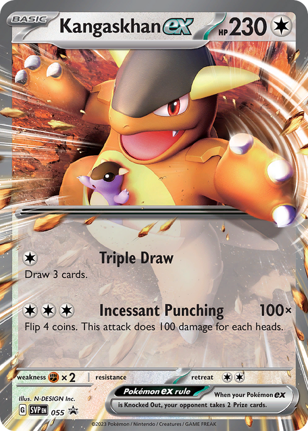 Kangaskhan ex - 55 (SVP) Promo - Near Mint Holofoil