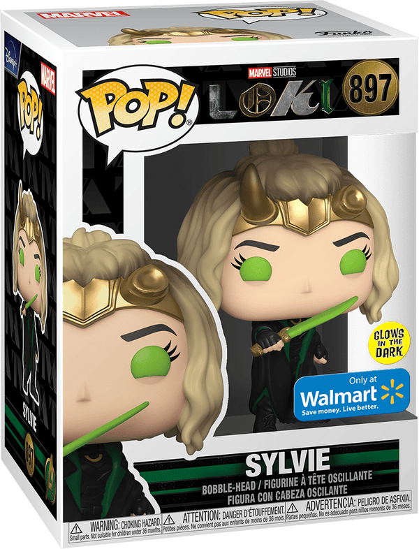 POP Figure: Marvel Loki #0897 - Sylvie (Glow in the Dark) (Walmart)