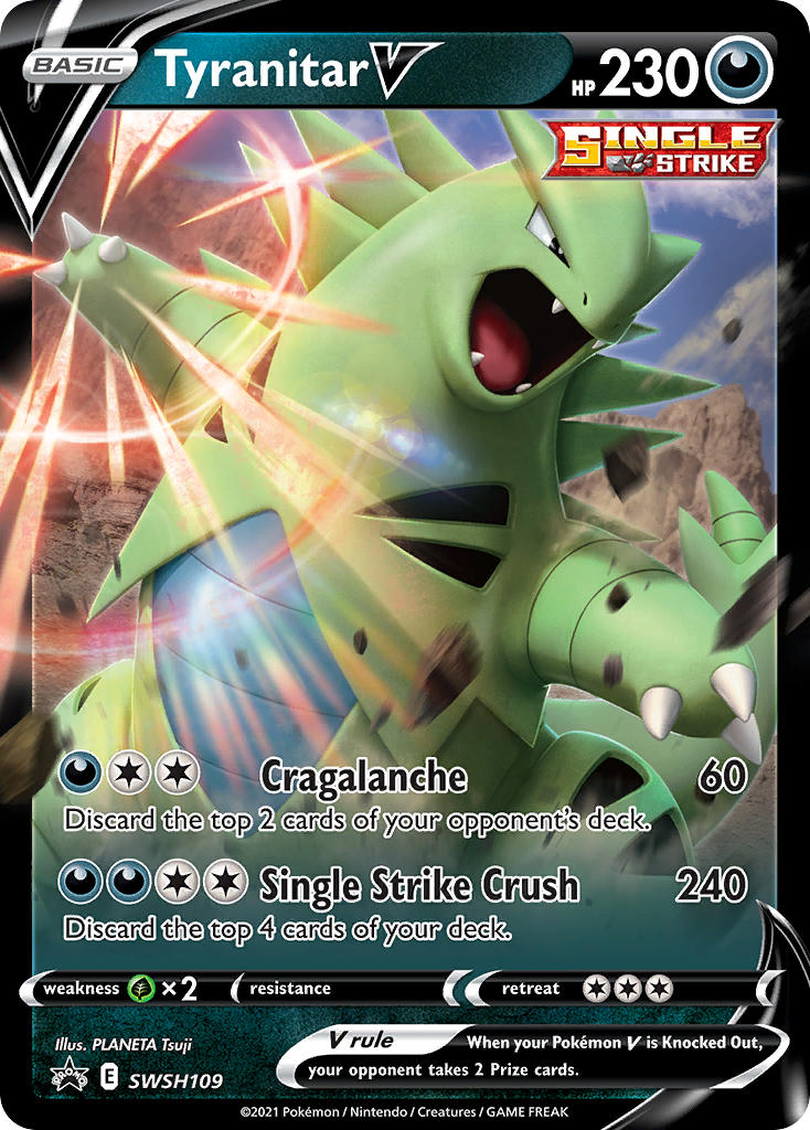 Tyranitar V - SWSH109 (SWSH:PR) Promo - Near Mint Holofoil