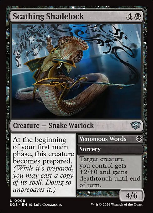 Scathing Shadelock // Venomous Words [ #0098 ] (SOS-U)