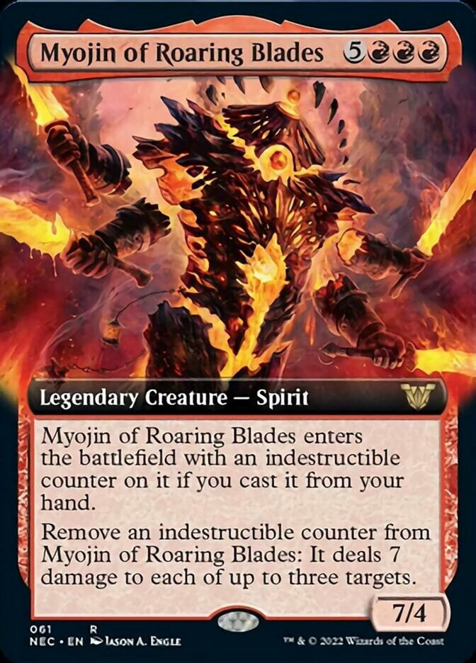 Myojin of Roaring Blades [ #0061 Extended Art ] (NEC-R)