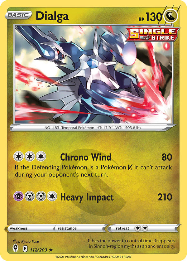 Dialga - 112/203 (SWSH07) Holo Rare - Near Mint Holofoil