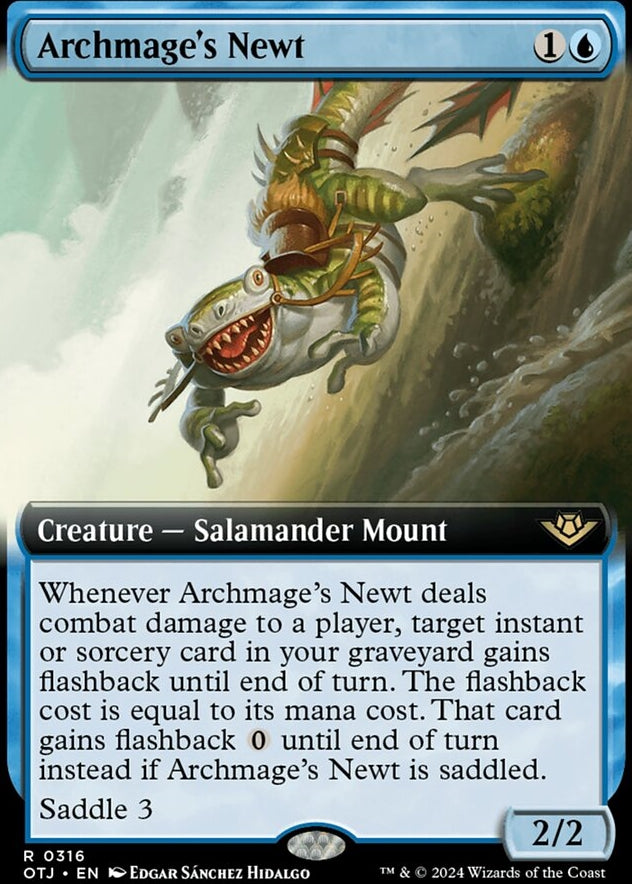 Archmage's Newt [#0316 Extended Art] (OTJ-R-FOIL)