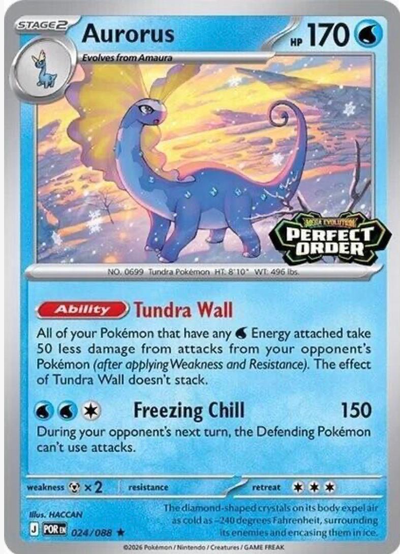 Aurorus (Perfect Order Stamped) - 024/088 (POR) Rare