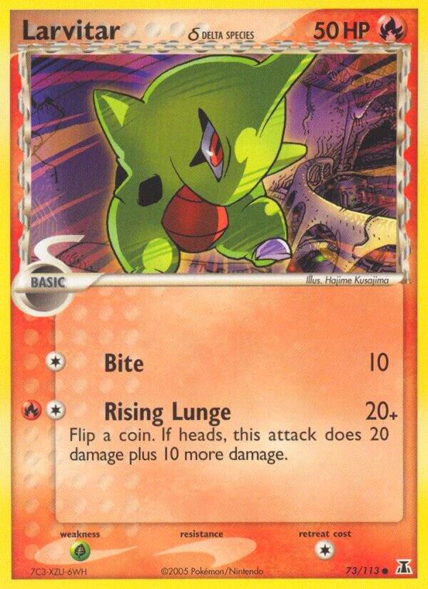 Larvitar (Delta Species) - 73/113 (DS) Common Near Mint