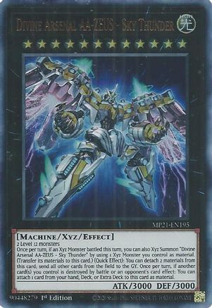 Divine Arsenal AA-ZEUS - Sky Thunder (MP21-EN195) Ultra Rare - 1st Edition Near Mint